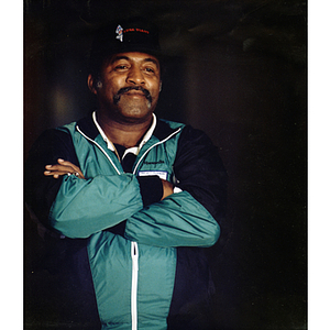 Head and shoulders portrait of Luis Tiant, a former Major League Baseball pitcher for the Boston Red Sox and Pittsburgh Pirates