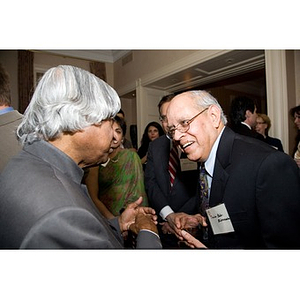 Tinnian Balasubramania conversing with Dr. A. P. J. Abdul Kalam