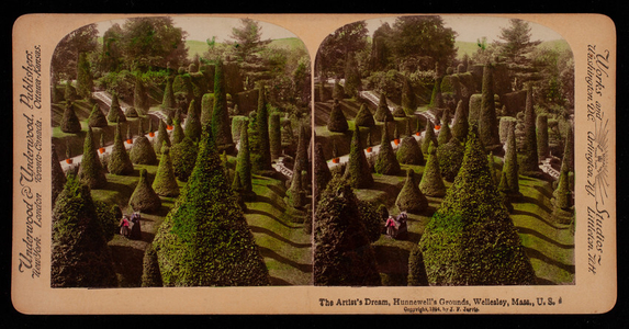 Stereograph, the artist's dream, Hunnewell's grounds, Hunnewell Estate, Wellesley, Mass.
