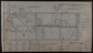 Plan of Brick-work and Drains, House for James Means, Esq., Bay State Road, Boston, Feby. 26, 1897