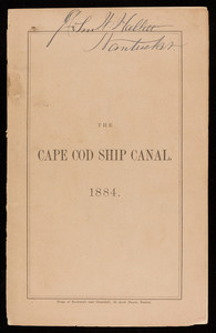 "The Cape Cod Ship Canal"