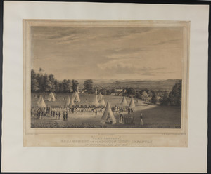 "Camp Sargent," Encampment of the Boston Light Infantry at Springfield, Mass., July 1840