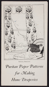 Puritan Paper Patterns for making home draperies, F.A. Foster & Co., inc., 330 Summer Street, Boston, Mass., undated