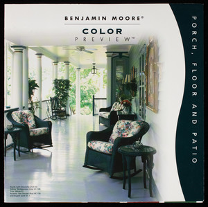 Benjamin Moore color preview, porch, floor and patio, Benjamin Moore & Co., Montvale, New Jersey