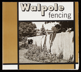 Walpole fencing, Walpole Woodworkers, Inc., Walpole, Mass.
