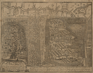 A prospective plan of the battle fought near Lake George