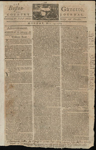 The Boston-Gazette, and Country Journal, 15 May 1769