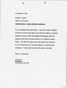 Memorandum from Mark H. McCormack to Richard R. Alford