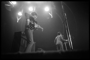 George Harrison, and Paul McCartney (from left) in concert with the Beatles, Washington Coliseum