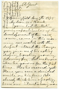 Letter from Aldin Grout to Frank Hugh Foster
