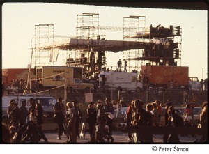 MUSE concert and rally: side of stage at the end of the No Nukes rally