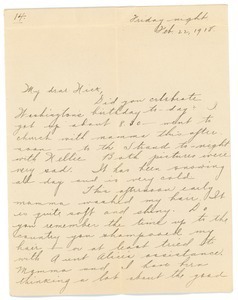 Letter from Letitia Crane to Frank F. Newth