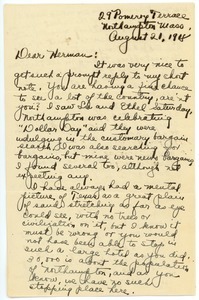 Letter from Elizabeth M. Prodell to Herman B. Nash
