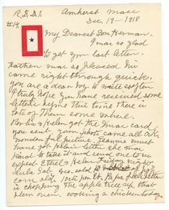 Letter from Lizzie S. Nash to Herman B. Nash