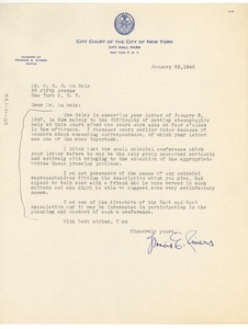 Letter from Francis E. Rivers to W. E. B. Du Bois