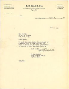 Letter from W. D. Riddell to Crisis - Digital Commonwealth