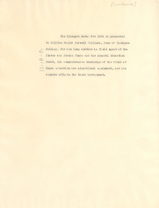 1933 Spingarn Medal announcement