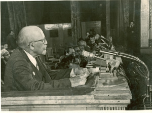 W. E. B. Du Bois addressing Afro-Asian Writers Conference, Tashkent, 1958