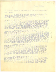 Copy of circular letter from Fayette McKenzie to the alumni members on the Committee of Advice and Cooperation [fragment]
