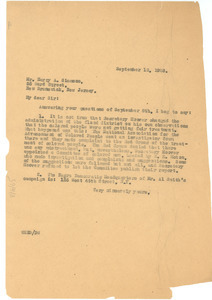 Letter from W. E. B. Du Bois to Harry A. Simmons