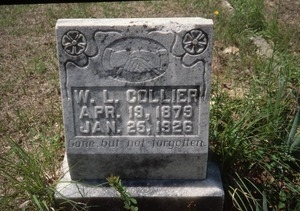 Mountain Ridge Cemetery (Mississippi) gravestone: Collier (d. 1926)