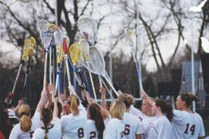 Springfield College Women's Lacrosse:Sticks in the Air