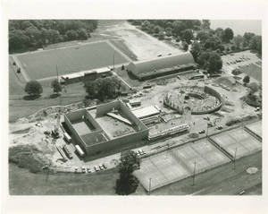 Aerial View of Physical Education Complex Under Construction