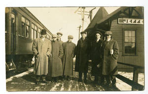 Unidentified men at train station