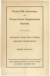 Springfield College Commencement Program (1910)