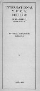 Physical Education Bulletin (1927-1928)