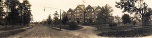 Panoramic photograph of the campus of Springfield College