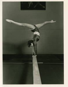 Diane Casella on the balance beam