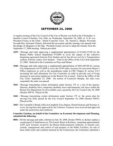 City Council meeting minutes