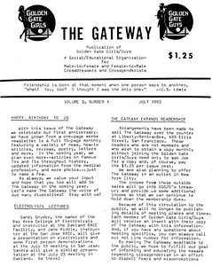 The Gateway Vol. 3 No. 1 (July, 1980)