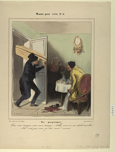 Un quiproquo. Vous vous trompez, vous vous trompez! Allez vous en au diable sacrebleu!.......... Ah! C'est pas vous qu'êtes mort? excusez.