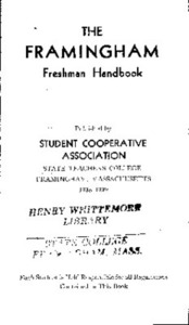 Framingham Freshman Handbooks