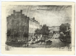 Phoenix Row and Main Street in Amherst, 1840
