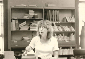 Sue Hugus at Jones Library