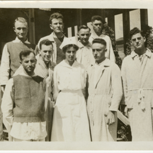 Camp MacArthur - Waco, Texas - World War I - Patients and a nurse