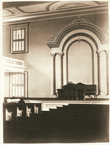 Interior of Johnson Chapel at Amherst College