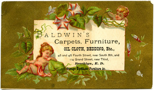 Baldwin's carpets, furniture, oil cloth, bedding, etc.