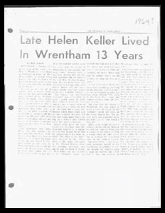 Collection of articles about Helen Keller.