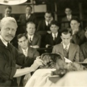 Robert M. Green performing an anatomical dissection