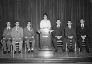 Members of Suffolk University's Walter Burse Debating Society, 1959