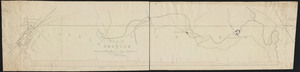 Plan and profile for proposed railroad from Crane's to Attleboro / C.E. Barney, civil engineer.
