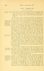 1783 Chap. 0035 An Act For Impowering Certain Persons To Examine The Sales That Have Been Made By The Moheakunnuk Tribe Of Indians, And For Regulating The Future Sales And Leases Of All Lands From The Said Tribe Of Indians.