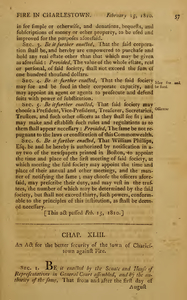 1809 Chap. 0044. An Act For The Better Security Of The Town Of Charlestown Against Fire.