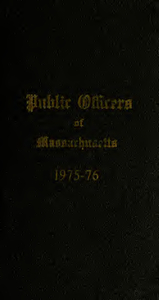 Public officers of the Commonwealth of Massachusetts (1975-1976)