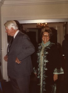Unidentified woman with Thomas P. O'Neill