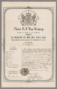 Henry John Van Lennep passport